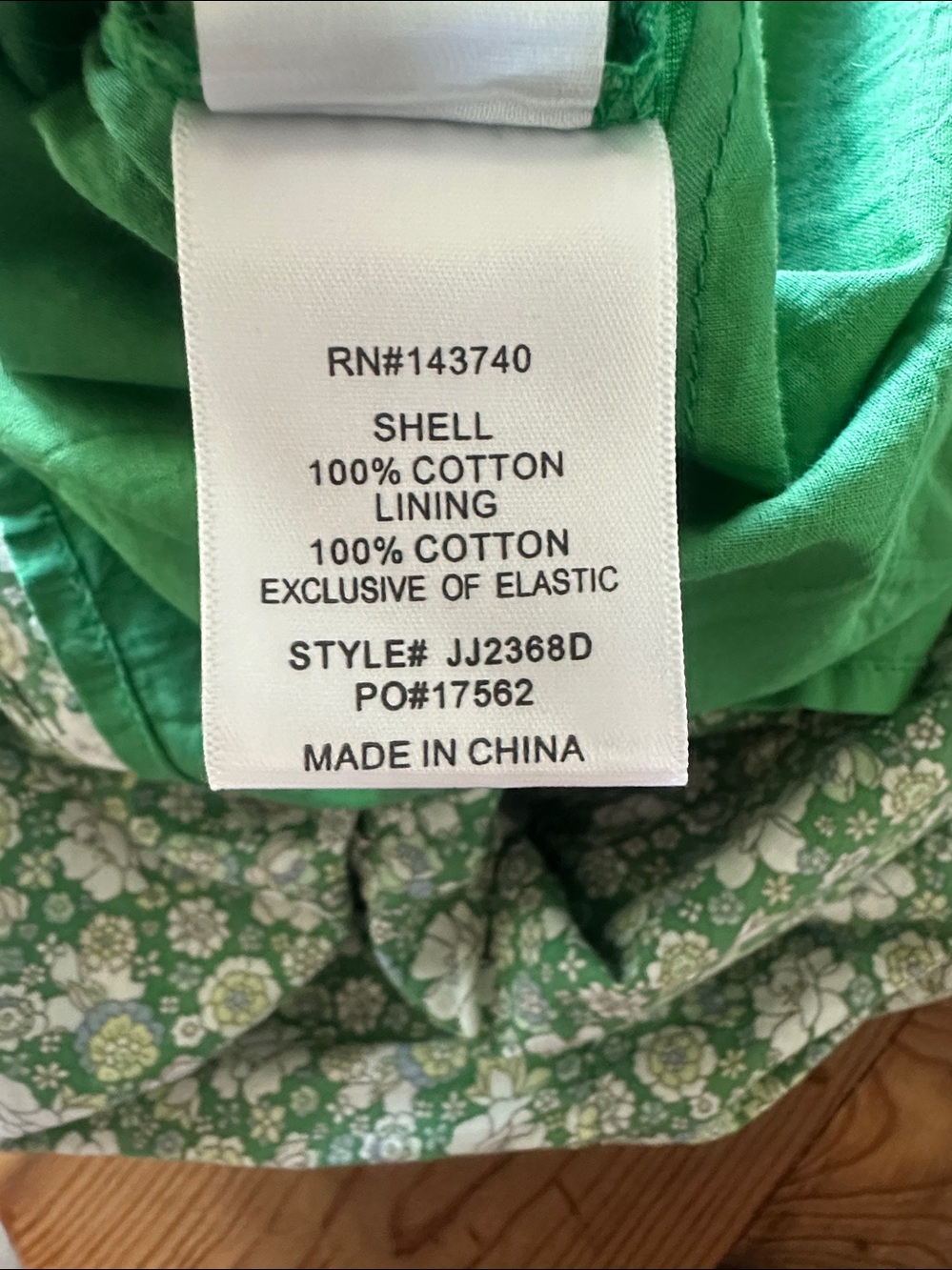 HYACYNTH HOUSE GREEN & WHITE DRESS LARGE - Picture 10 of 13